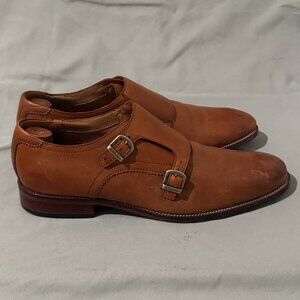 Cole Haan Oxford Shoes Mens sz 8.5 Benton Double Monk Strap British Tan C26425